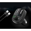 KAKU Jingying Bluetooth FM Transmitter + autós töltő  3.4A 2xUSB MP3 fekete (KSC-184) thumbnail