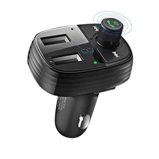 KAKU Jingying Bluetooth FM Transmitter + autós töltő  3.4A 2xUSB MP3 fekete (KSC-184) - 3
