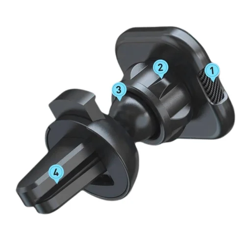 KAKU Yanhand Univerzális mágneses szellőzőre helyezhető autós telefontartó fekete (KSC-425A) - 6