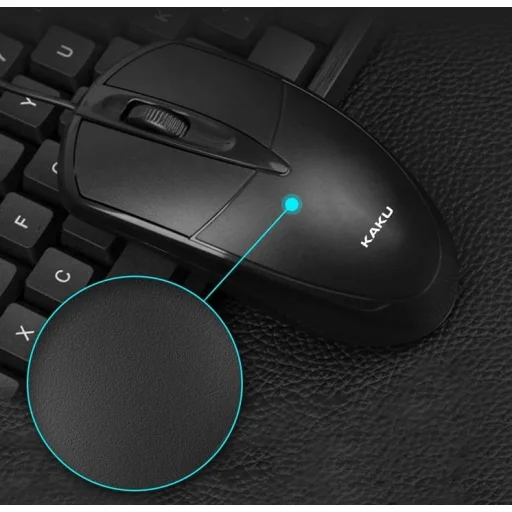 KAKU Yuantu három gombos optikai egér USB fekete (KSC-355) - 4