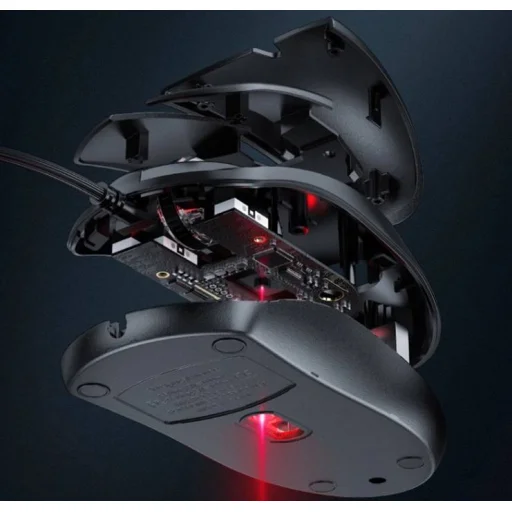 KAKU Yuantu három gombos optikai egér USB fekete (KSC-355) - 7