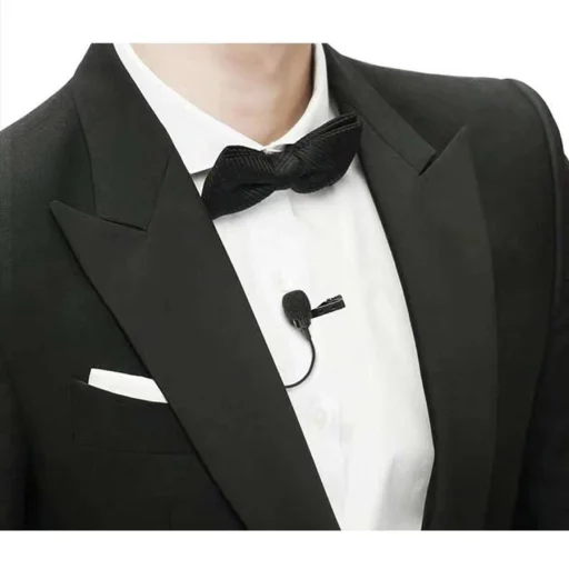 Csiptetős mikrofon mini jack 3.5mm csatlakozóval 1.5m kábellel fekete (JH-043) - 7