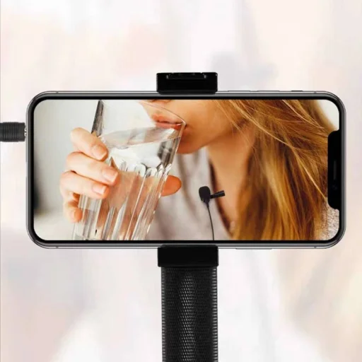 Csiptetős mikrofon mini jack 3.5mm csatlakozóval 1.5m kábellel fekete (JH-043) - 8