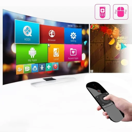 USB-s Univerzális Vezeték nélküli távirányító billentyűzettel 2.4G USB fekete angol kiosztás - 4