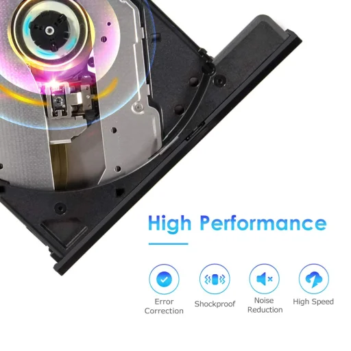 RayCue hordozható külső CD/DVD író/olvasó USB 3.0, Type-C csatlakozóval - 6