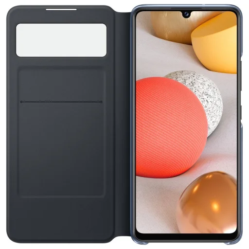 Samsung Smart S View fliptok Intelligent Display móddal Samsung Galaxy A42 5G Készülékhez fekete színben - 3