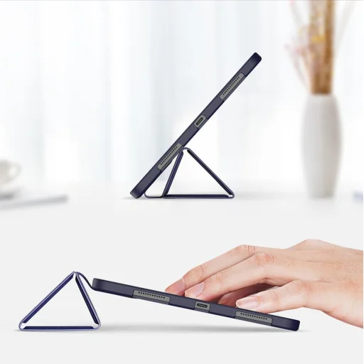 DUX DUCIS Osom TPU Kitámasztható puha tablet tok Ipad Air 2020 készülékhez kék színben - 2