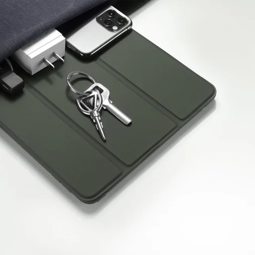 DUX DUCIS Osom TPU Kitámasztható puha tablet tok Ipad Air 2020 készülékhez zöld színben - 4