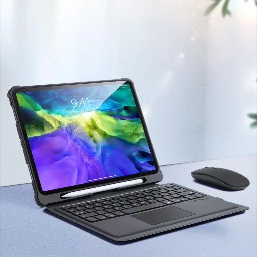 Dux Ducis Bluetooth Touchpad és Billentyűzet tok iPad Air 2020 készülékhez - 2