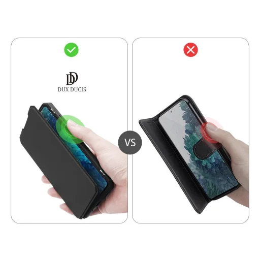 Samsung Galaxy S20 FE 5G DUX DUCIS Skin X fliptok fekete színben - 8