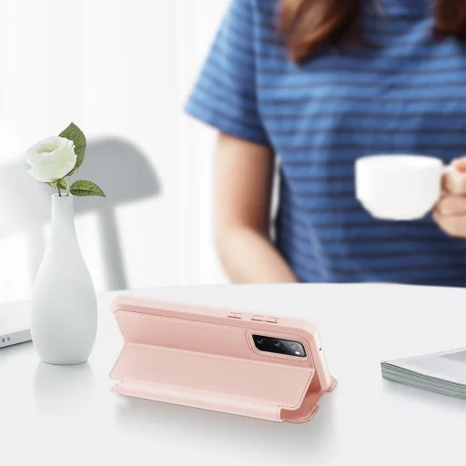 Samsung Galaxy S20 FE 5G Dux Ducis Skin X fliptok készülékhez rózsaszín - 3