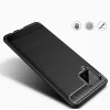 Karbonszál mintás Flexibilis TPU tok Samsung Galaxy A42 FE 5G készülékhez Kék színben - 6