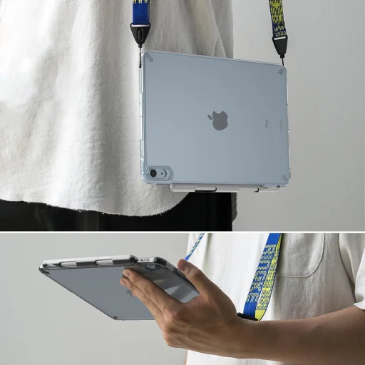 iPad Air 4 2020 / 5 2022 tok áttetsző, fekete kerettel Ringke Fusion PC és TPU (FSAP0059) - 6