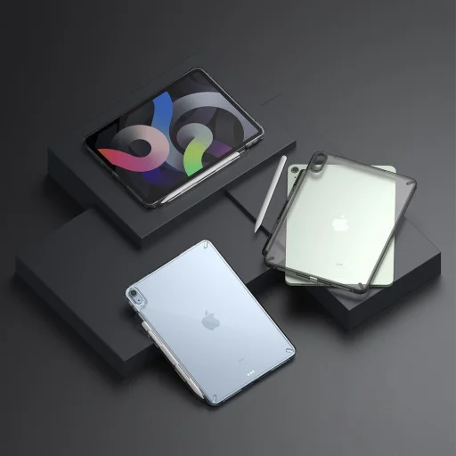 iPad Air 4 2020 / 5 2022 tok áttetsző, fekete kerettel Ringke Fusion PC és TPU (FSAP0059) - 7