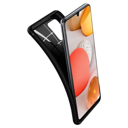 Samsung Galaxy A42 5G Spigen Rugged Armor erősített tok  készülékre matt fekete színben - 4