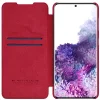 Samsung S21+ Plus Nillkin Qin bőr fliptok piros - 3