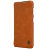 Samsung S21+ Plus Nillkin Qin bőr fliptok barna thumbnail