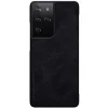 Samsung S21 Ultra Nillkin Qin bőr fliptok fekete thumbnail