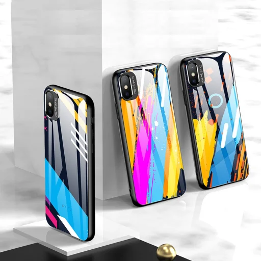 9H üveghátlapú tok és kameravédő iPhone XR - 8
