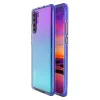 Spring átlátszó TPU tok színes kerettel Huawei P30 Pro sötétkék thumbnail