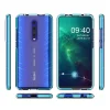 Xiaomi Mi 9T / Xiaomi Mi 9T Pro Spring átlátszó TPU tok színes kerettel sötétkék thumbnail