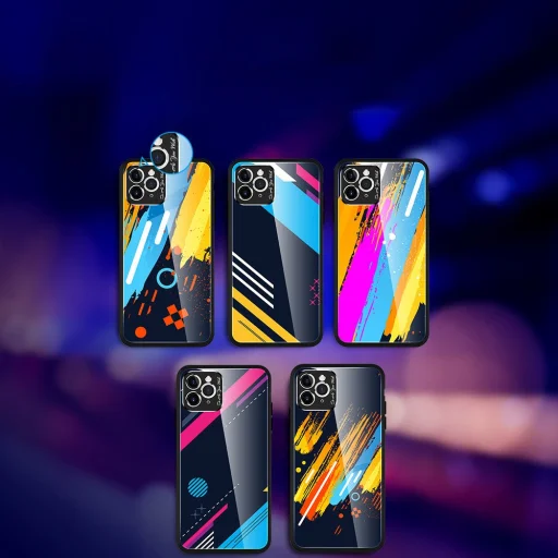 iPhone 11 Pro Max 9H üveghátlapú tok és kameravédő - 17