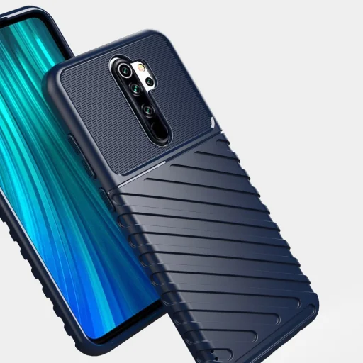 Thunder fokozott védelmet biztosító flexibilis TPU tok Xiaomi Redmi 9 fekete - 8