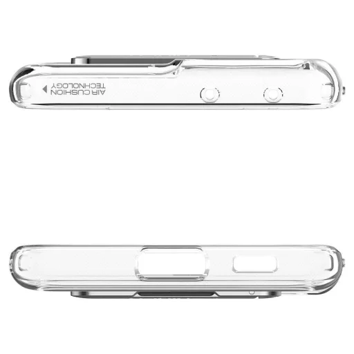 Samsung S21 Ultra Spigen hybrid S tok kihajtható támasszal crystal clear színben (ACS02353) - 9