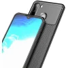 Samsung A11 / M11 Armored szénszál mintájú TPU tok fekete thumbnail
