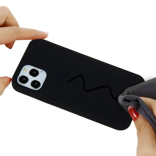 iPhone 12 mini Szilikon tok fekete - 5