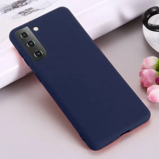 SAMSUNG GALAXY S21+ Plus Szilikon tok sötétkék - 4