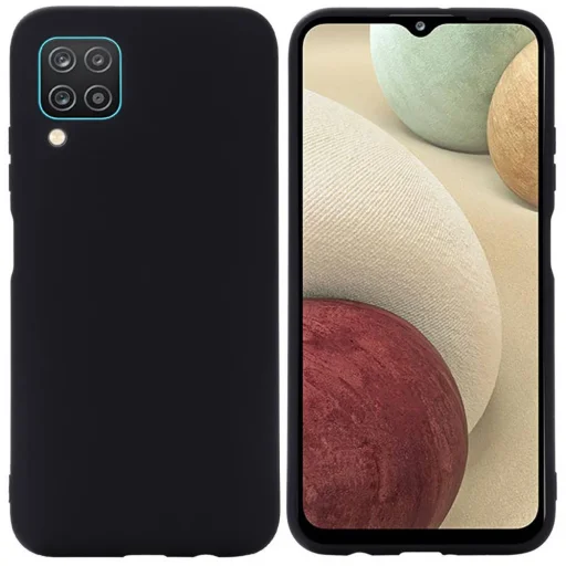 Szilikon tok SAMSUNG GALAXY A12 fekete - 1