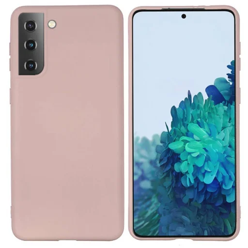 SAMSUNG GALAXY S21 Szilikon tok pink - 1
