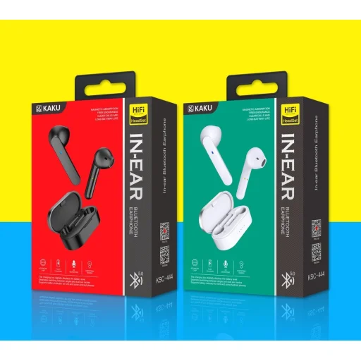 TWS Bluetooth vezeték nélküli fülhallgató töltő tokkal fehér (KAKU KSC-444) - 3
