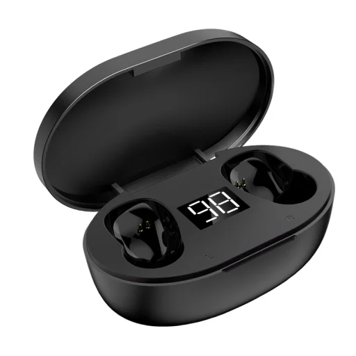 KAKU TWS Bluetooth vezeték nélküli fülhallgató töltő tokkal fekete (KSC-440) - 3