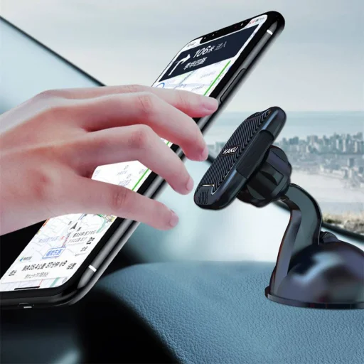 KAKU Univerzális mágneses műszerfalra helyezhető autós telefontartó fekete (KSC-425C) - 6