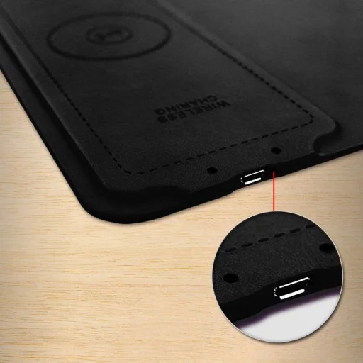 KAKU Egérpad vezeték nélküli Qi 5W töltéssel fekete - 9