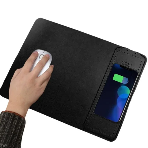 KAKU Egérpad vezeték nélküli Qi 5W töltéssel fekete - 1