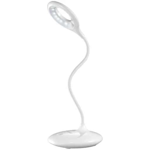 Asztali LED lámpa flexibilis karral fehér KAKU - 4