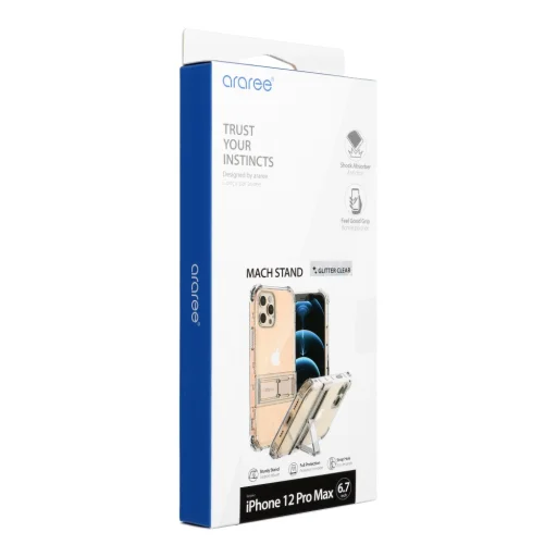 Araree Mach Stand Tok Phone 12 Pro Max Glitter - 2