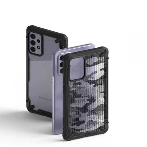 Ringke Fusion X tok Samsung A72 4G/5G terepmintás fekete (XDSG0048) - 4