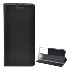 Samsung S21 Ultra Oldalra nyíló fliptok fekete