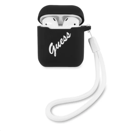 Guess Vintage Silicone GUACA2LSVSBW AirPods 1/2 tok fekete - 1