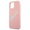 iPhone 12 Pro MAX Guess GUHCP12LLSVSPG Silicone Vintage tok Pink thumbnail