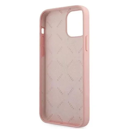 iPhone 12 Pro MAX Guess GUHCP12LLSVSPG Silicone Vintage tok Pink - 4