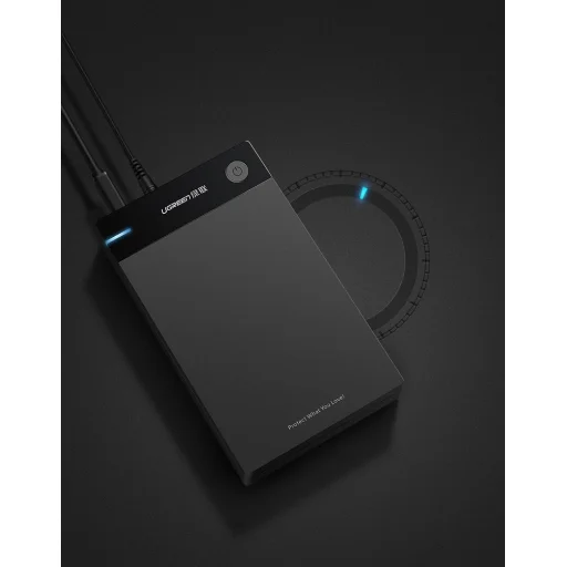 Ugreen HDD 3,5'' SATA külső ház fekete (50422) - 11