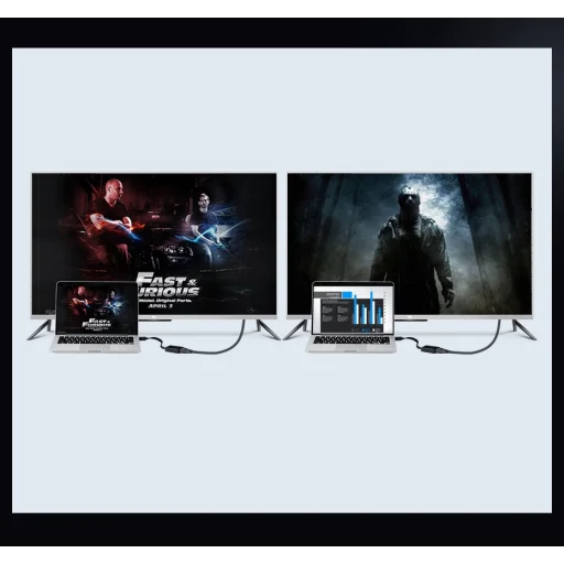 UGREEN HDMI - VGA micro USB / audio 3.5mm mini jack átalakító adapter fekete (40248) - 10