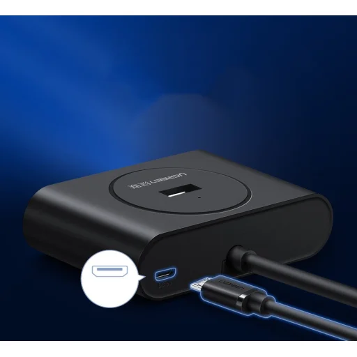 Ugreen USB 3.2 Gen 1 elosztó HUB 4xUSB fekete (CR113 20291) - 12