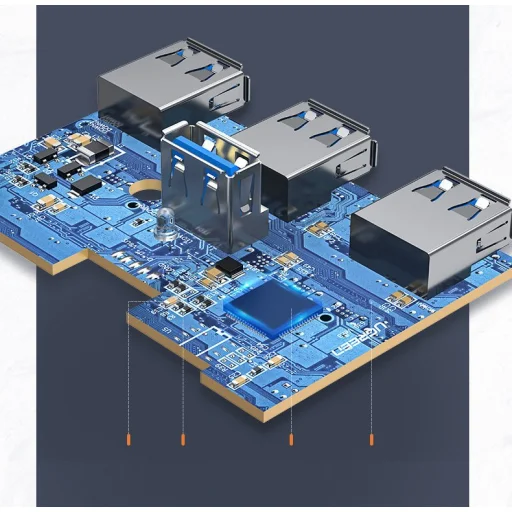 Ugreen USB 3.2 Gen 1 elosztó HUB 4xUSB fekete (CR113 20291) - 21