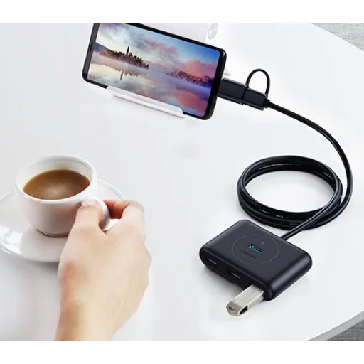 Ugreen USB 3.2 Gen 1 elosztó HUB 4xUSB fekete (CR113 20291) - 25